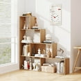 thumbnail image 2 of Costway 6 Cubes Ladder Shelf Freestanding Corner Bookshelf Storage Bookcase Display Rack, 2 of 10