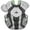 Silver|Black, variant on All Star Adult System7 Axis Chest Protector Dark Green/Grey