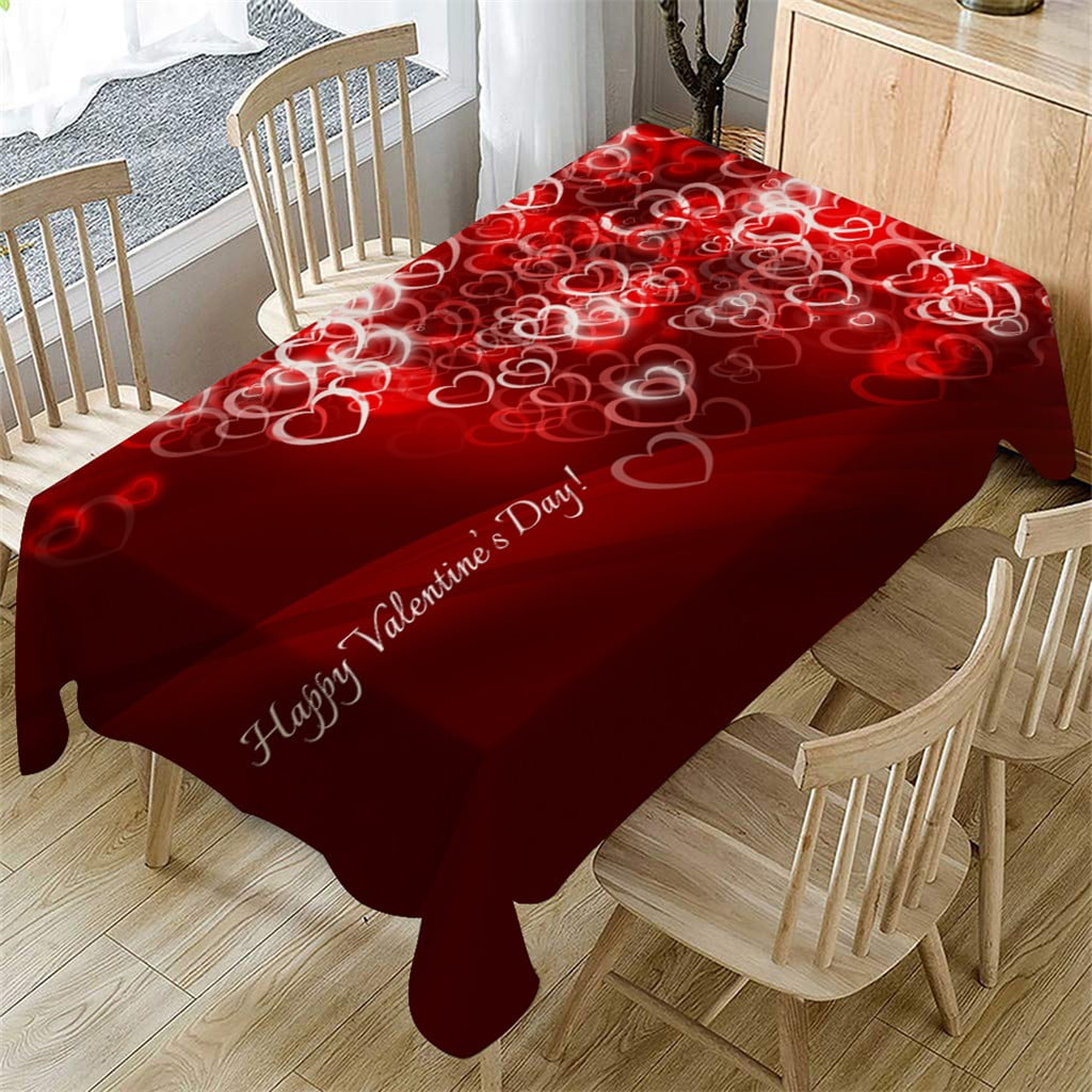 New year gift,Gift table cloth,red-and-black tablecloth,kitchen table cloth tablecloths,dirt-proof tablecloth,gift for her Valentine's Day
