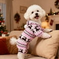 thumbnail image 5 of Dog Christmas Sweater Clothes, Puppy Winter Warm Soft Pajamas, Flannel Onesie PJS for Small Dogs, Pet Holiday Parties Pullover Sweaters Cat Doggie Boy Girl, 5 of 6