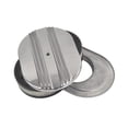 thumbnail image 4 of MT020026 Air Cleaner Kit, Polished Half Finned Cast Aluminum Assembly for 5 1/8" Carburetors, Fits Edelbrock Holley Demon, For Classic Ford Chevy Mopar Hot Rod Muscle Car, 4 of 5