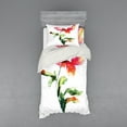thumbnail image 2 of Ambesonne Garden Bedding Set 4 Pcs, Flowering Poppy, Queen, Red Green White, 2 of 3
