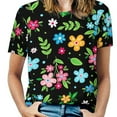 thumbnail image 2 of Colorful Ditsy Floral T Shirts Cute Flower Print Street Style T Shirt Short Sleeve Women Harajuku Tshirt Beach Design Cl, 2 of 7