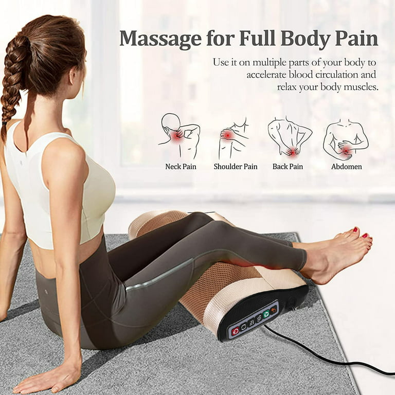 Pillow Massager for Neck Pain Relief, Back and Shoulder Massager, Shiatsu  Massage Cushion – YRTO