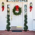thumbnail image 6 of Outsunny 3FT Topiary Artificial Faux Cedar Tree Spiral Fake Plant, Pre-potted & Features High-Quality Detailed Look for Indoor or Outdoor, 6 of 9