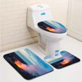 thumbnail image 1 of ABPHQTO Cráter Kilauea Parque Nacional de los Volcanes de Hawaii Big Island Juego de alfombras de baño de 3 piezas Alfombra de baño Alfombra de contorno y tapa de inodoro, 1 of 2