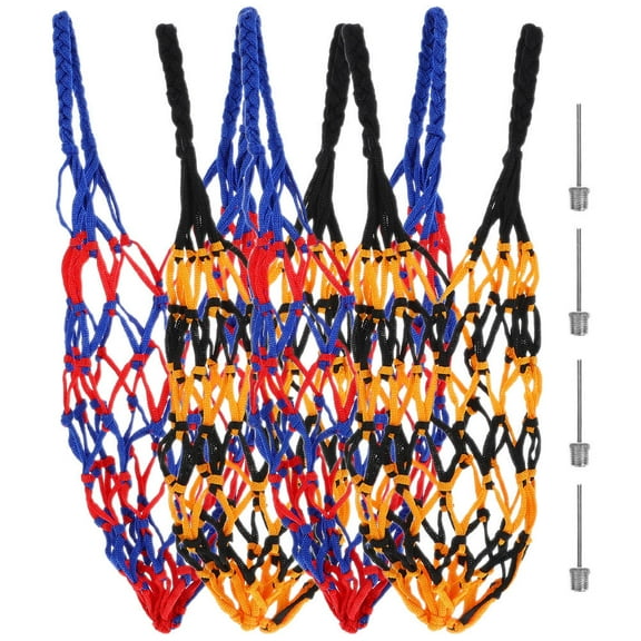 LOLIPPYY 4-Pack Nylon Mesh Storage Bags for Basketball, Football, Soccer - Sports Equipment Organizer