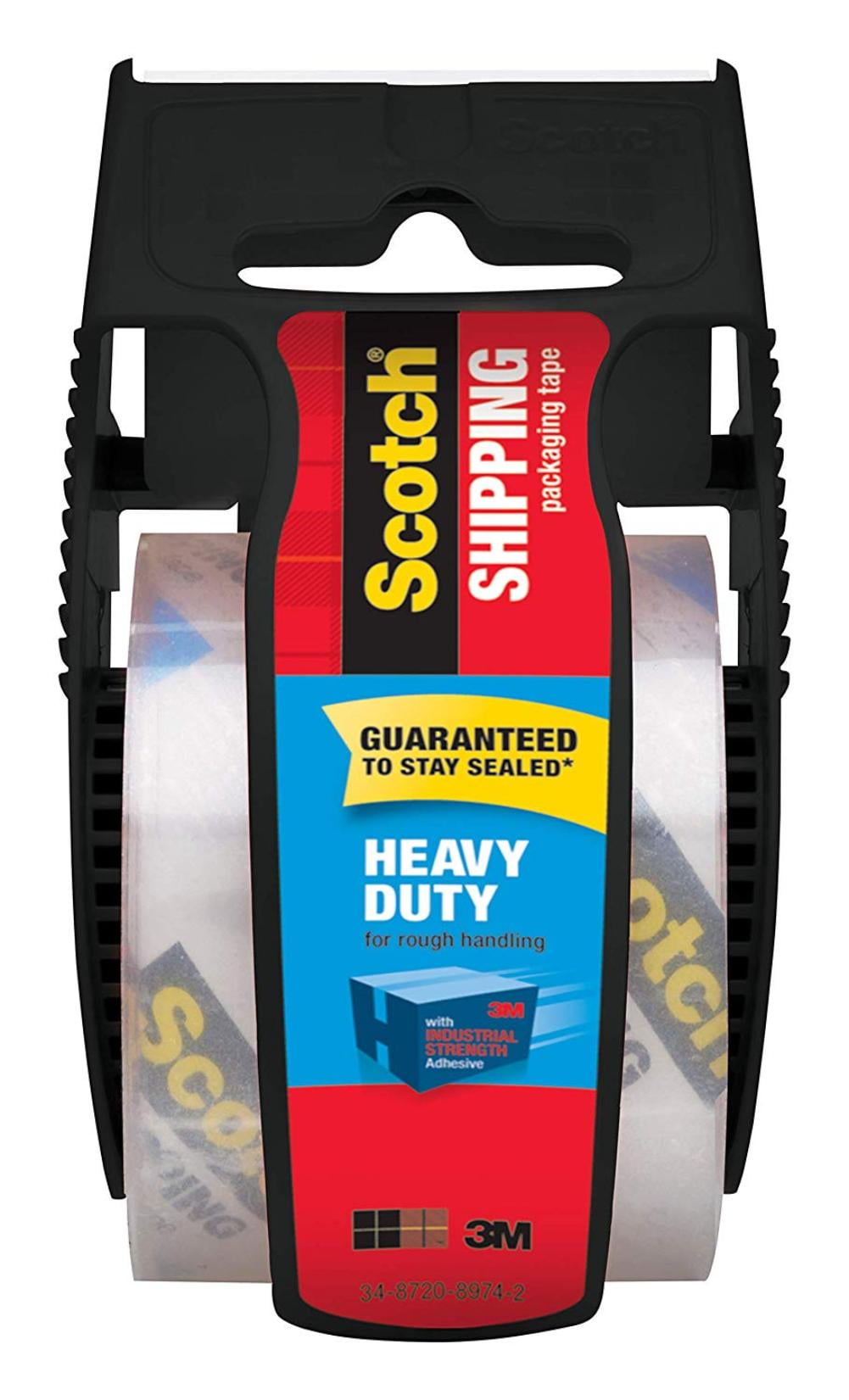 Heavy Duty Shipping Packaging Tape, 1" Core, 1.88" x 19.4 yd, (142700