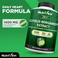 thumbnail image 2 of Nutrivein Organic Citrus Bergamot Supplement - Heart Health, Immune Support - 120 Capsules, 2 of 7