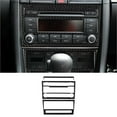 thumbnail image 1 of Real Bright Soft Car Interior Carbon Fiber Sticker Decoration3Pcs Carbon Fiber Interior Central Console Cover For Audi A4 S4 2007-2008Auto Car Protection Interior Accessories, 1 of 8