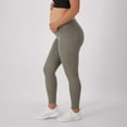 thumbnail image 3 of Hanes Maternity Women's Stretch & Recover 7/8 Leggings, 25" Inseam Cool Grey XL, 3 of 11
