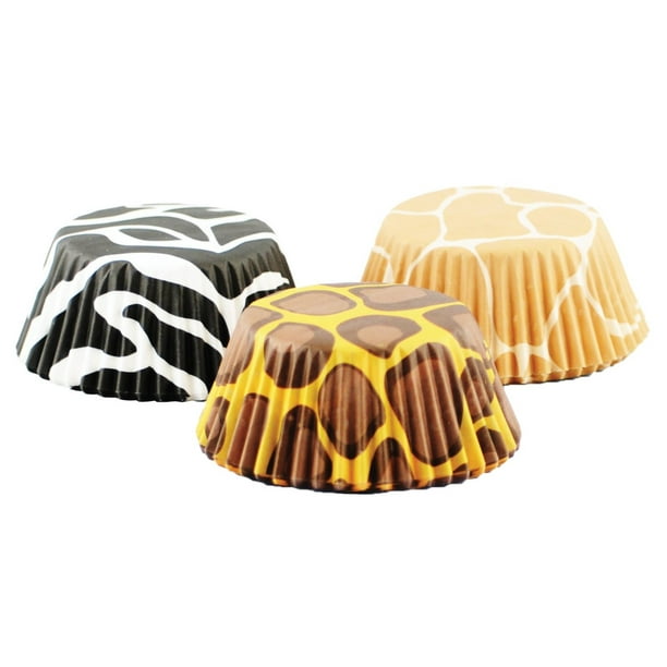 Fox Run Animal Prints Baking Cups - 75 Standard Size Cupcake Liners -  