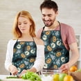 thumbnail image 4 of Halloween Spooky Icons Pattern Apron-Garden Aprons for Women with Pockets-Cotton Linen Waterproof Kitchen Cooking Gardening Aprons Adjustable for Kitchen,Cooking,BBQ and Salon 33"x27", 4 of 7