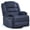 Corduroy | Blue, variant on 360° Swivel Rocking Recliner Chair,Corduroy Upholstered Glider with Cup Holder,Deep Wide Seat,Modern Lazy Chair for Living Room Bedroom Reading Nook