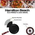 thumbnail image 2 of Hamilton Beach 12 Piece Aluminum Nonstick Cookware Set in Red, 2 of 5