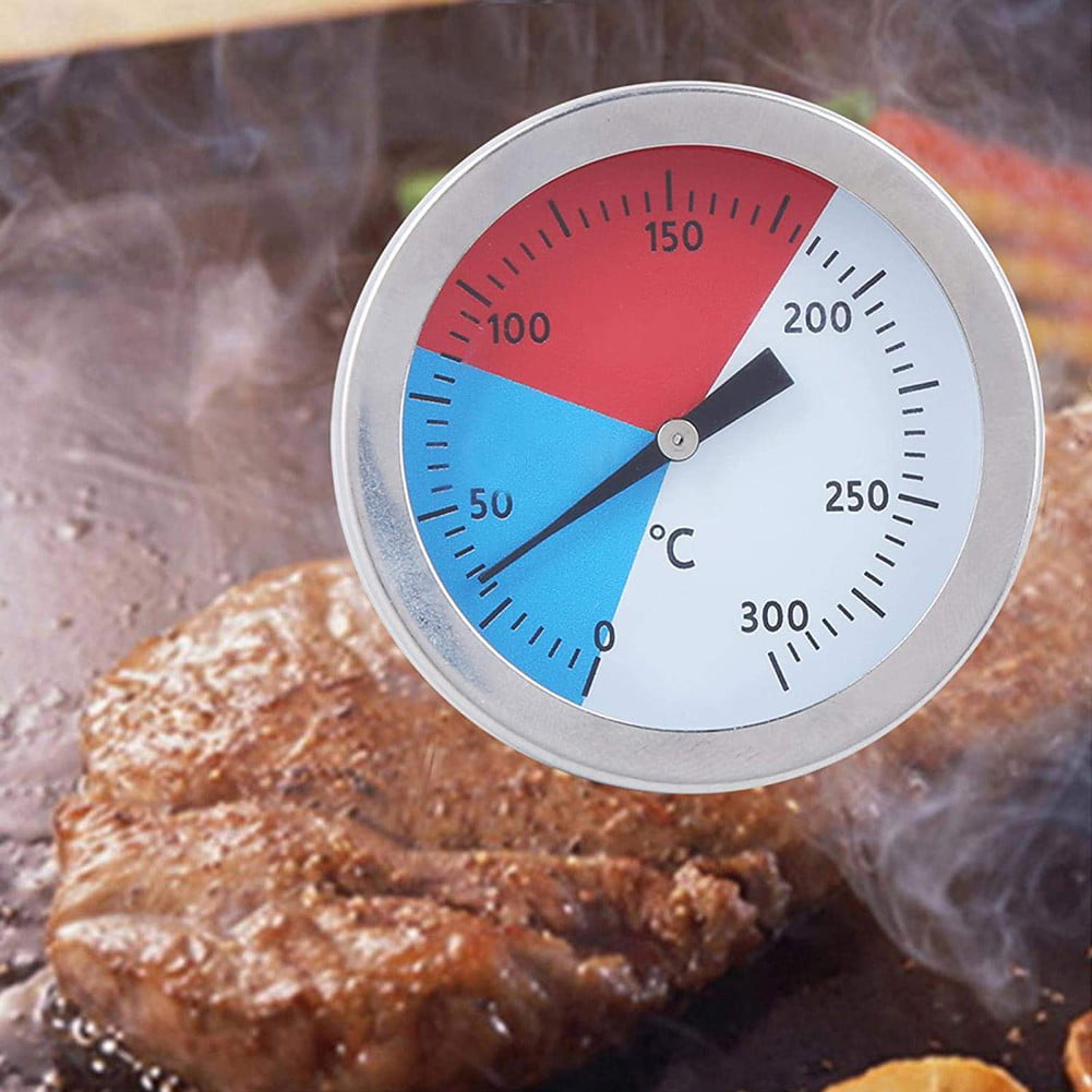 2x 300℃ 2'' Steel Barbecue BBQ Smoker Grill Thermometer Temperature Gauge UK 