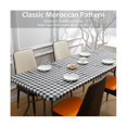 thumbnail image 3 of Mantel ajustable Yashi de 3 piezas para mesa Funda de vinilo elástica impermeable con franela negra, 3 of 5