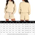 thumbnail image 2 of Sudadera Conjunto de 2 piezas a juego Traje de jogger de color sólido informal de moda para mujer Kuymtek Beige T XL para Mujer, 2 of 9