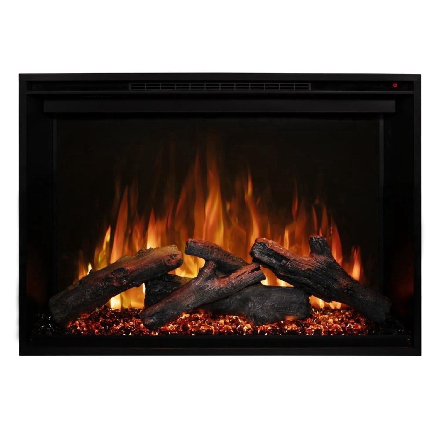 Modern Flames Redstone 42" Built-In Electric Fireplace Insert RS-4229, Hybrid-FX Flame, 5,000 BTU, 10 Colors, Zero-Clearance Built-in Installation