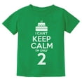 thumbnail image 1 of Tstars 2nd Birthday Gift Boy Unisex Can't Keep Calm I'm Two Birthday Cake 2 Year Old Birthday Party Kids T Shirt, 1 of 5