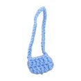 thumbnail image 2 of QIPOPIQ Handmade Woolen Crochet Mini Crossbody Bag Doll Accessories Blue, 2 of 5