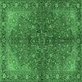 thumbnail image 1 of Ahgly Company Indoor Square Persian Emerald Green Traditional Area Rugs, 3' Square, 1 of 4