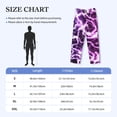 thumbnail image 4 of Lsque Blue Lightning Print Men's Pajama Pants, Lounge Pant - Comfortable Home Wear,Elastic Waistband, Stylish Design-Medium, 4 of 9