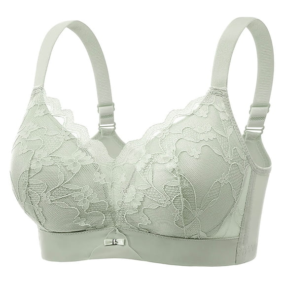 PADFRYBK Wireless Bras For Women Plus Size Bra Cover Beautiful Back Gathered Lace Gathered Bra
