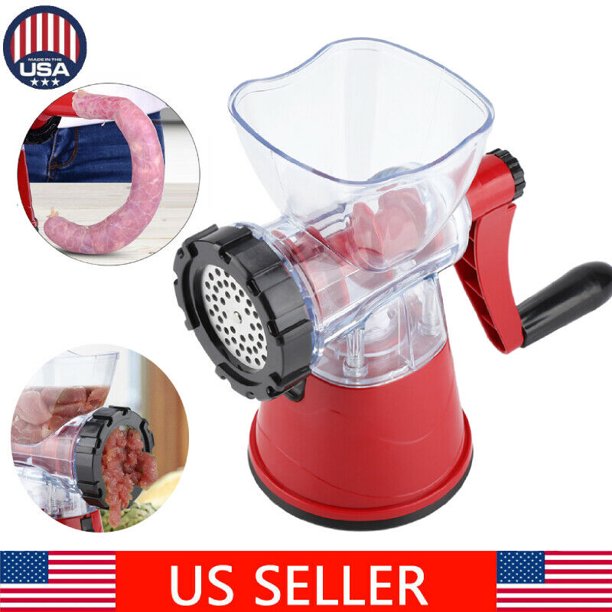 Meat Grinder Mincer Stuffer Hand Manual Sausage Filler Sauce Maker