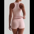 thumbnail image 4 of Conjunto de Shorts Deportivos Ajustados para Mujer: Top Sin Mangas y Shorts Rosa XL, 4 of 8