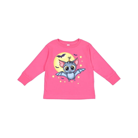 Inktastic Halloween Bat Boys or Girls Long Sleeve Toddler T-Shirt