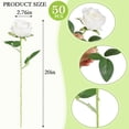 thumbnail image 2 of Rosas artificiales Hananona Velvet Silk, 50 unidades, color blanco, 2 of 7