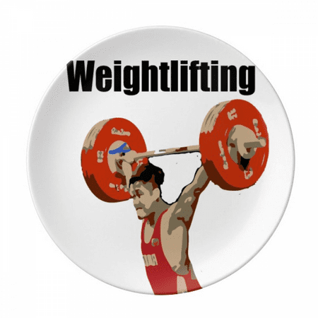 

Europe Weightlifting Ancient Plate Decorative Porcelain Salver Tableware Dinner Dish