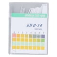 thumbnail image 1 of PH Strips, PH0-14 Accurate Convenient 100Pcs PH Test Paper Professional  for Cosmetics Soil for Measurement, 1 of 7