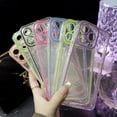 thumbnail image 6 of Designed for iPhone Case,Luminous Glitter Crystal Glowing in The Dark Fluorescence Edge Night Shine Camera Lens Protection Shockproof Protective Cover Phone Case (iPhone 11,Blue), 6 of 7