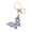 Purple, variant on Diamond Butterfly Keychain, Sparkling Crystal Pendant with Quick Release Buckle and Keyring, Elegant Women's Jewelry Gift(Purple)
