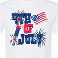 thumbnail image 4 of Inktastic 4th of July with Fireworks American Flag and Rocket T-Shirt, 4 of 5
