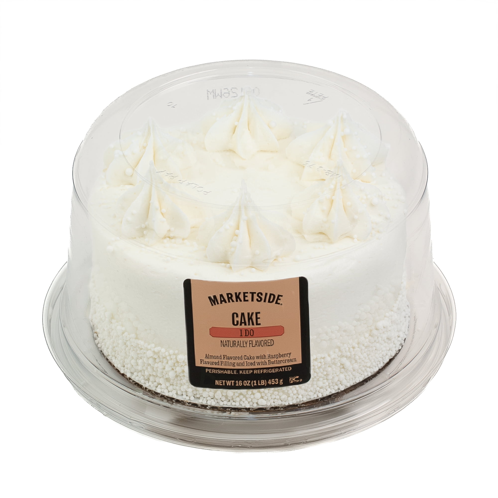 Marketside 5" Almond Vanilla Raspberry I Do Cake - 16 oz, Freshly Baked