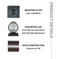 thumbnail image 4 of ENERGETIC LED wall cylinder light Up and Down Outdoor Wall Lights, 18W, 2000LM, 3000K, 4 of 7