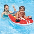 thumbnail image 2 of ParentSea Swimming Ring Inflatable Floating Row Floating Bed Drifting on The Water Lnflatable Loungers Mounts Swimming Mattress Pool(Color:A), 2 of 5