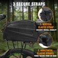 thumbnail image 3 of Lictin Bike Bags for Rear Racks, 12L Hard Shell Waterproof Bike Bag with Reflector, Rain Cover & Shoulder Strap, Bicycles Ebike Trunk Pannier Saddle Seat Bag Carrier, Black, 3 of 8
