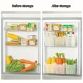 thumbnail image 5 of LEEYNEER 6 Clear Fridge Storage Bins with Easy Grip Handles  BPA-Free  Space-Saving Kitchen Organization  Modern Food Sorting Boxes for Refrigerator Door and Countertop  Food Contact Safe, 5 of 5