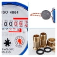 thumbnail image 4 of Smart Water Meter Water Meter Flow Measuring Instruments Home Measuring Tools With Copper Fittings Accessories ,Remotely Monitoring Leaking, 4 of 6