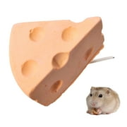 Walbest Small Pets Lick Cheese Block - Natural Small Animal Chew Toys Small Pet Chew Treat Supplies for Guinea Pig Hamster Chinchilla Rabbits Bunny Ferrets (Large)