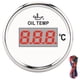 thumbnail image 3 of Medidor digital universal de temperatura del aceite 52 mm 50?150 ℃ con luz de fondo roja 12 V/24 V para coche barco yate motocicleta, 3 of 8