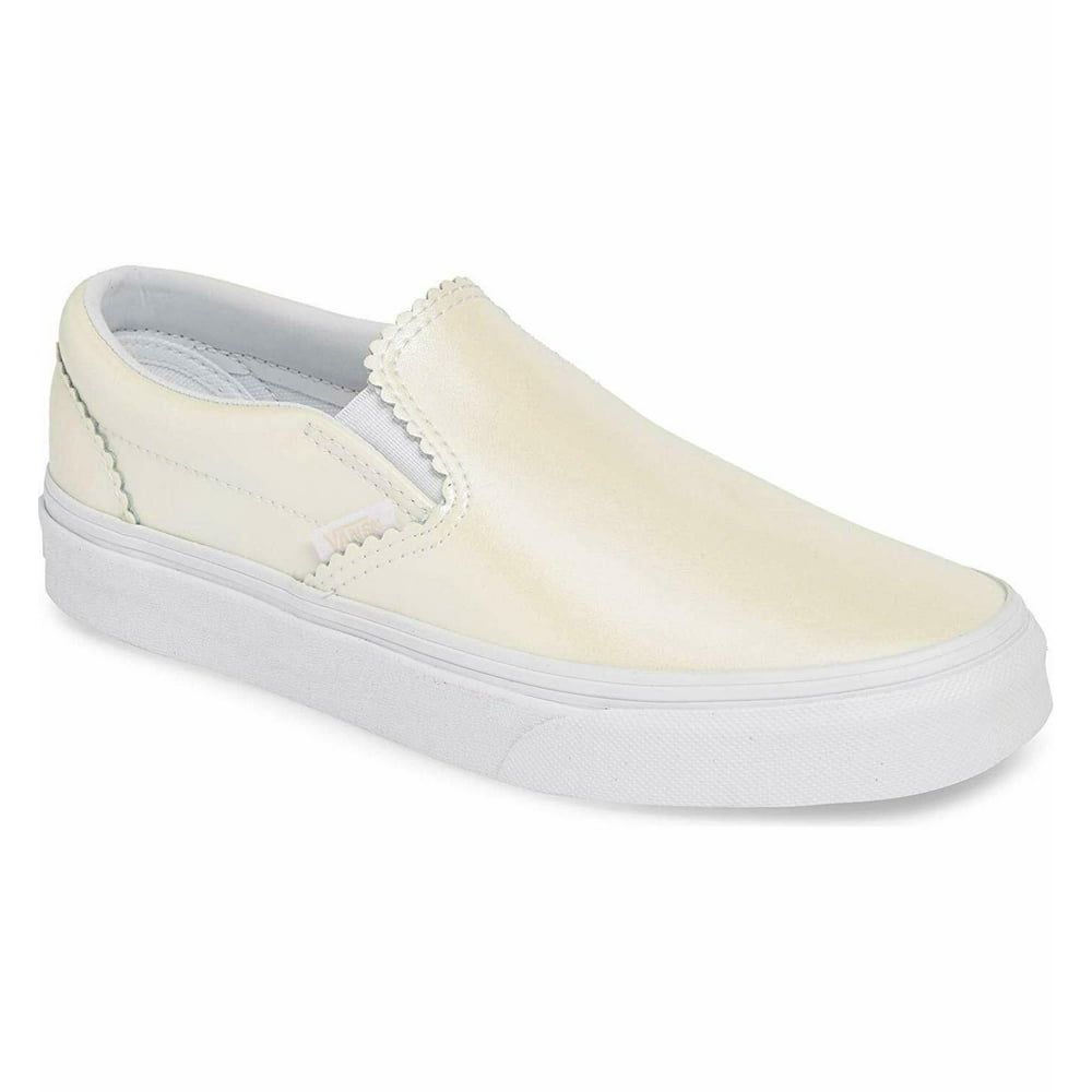 Vans - Vans Classic Slip On Pearl Suede Classic White Men's Skate Shoes ...