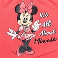 thumbnail image 5 of Disney Minnie Mouse Toddler Girls Crossover T-Shirt Bike Shorts and Scrunchie 3 Piece Outfit Set Infant to Big Kid, 5 of 5
