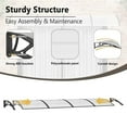 thumbnail image 5 of vidaXL Door Canopy Black 350x100 cm Polycarbonate 137.8x39.4 In, 5 of 11