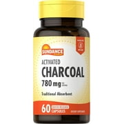 Activated Charcoal 780mg | 60 Quick Release Capsules | For Men and Women | by Sundance