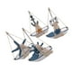 thumbnail image 2 of 4 piezas de decoración para el hogar, barco de vela de madera, figura de barco de vela en miniatura, 2 of 2
